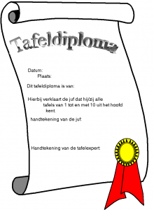 Het Tafeldiploma Bureau Bijles